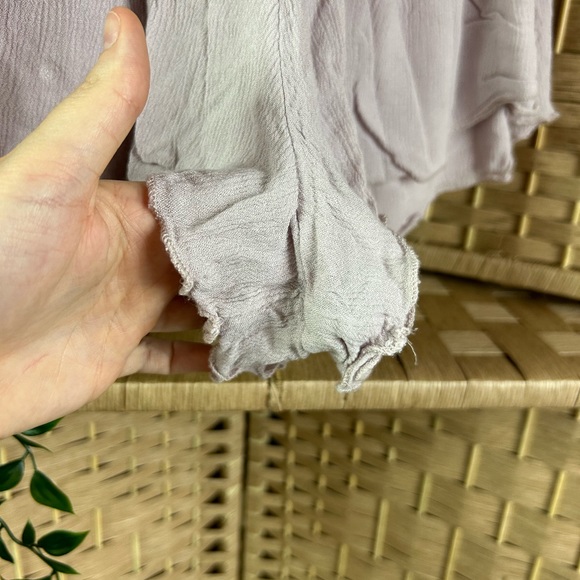 Free People Intimately Lost Girl Smocked Shorts- Lilac- Size Small - Picture 4 of 9